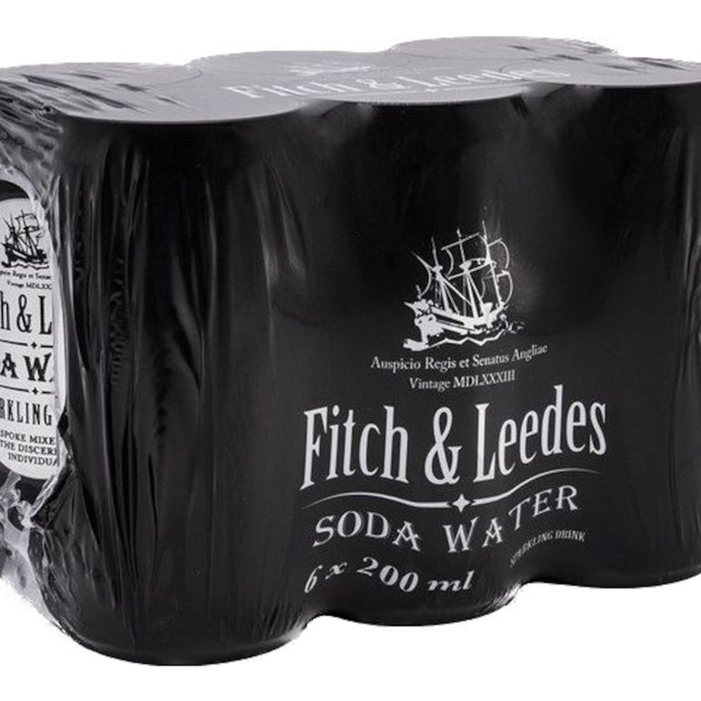 Fitch & Leedes Soda Water 6 pack