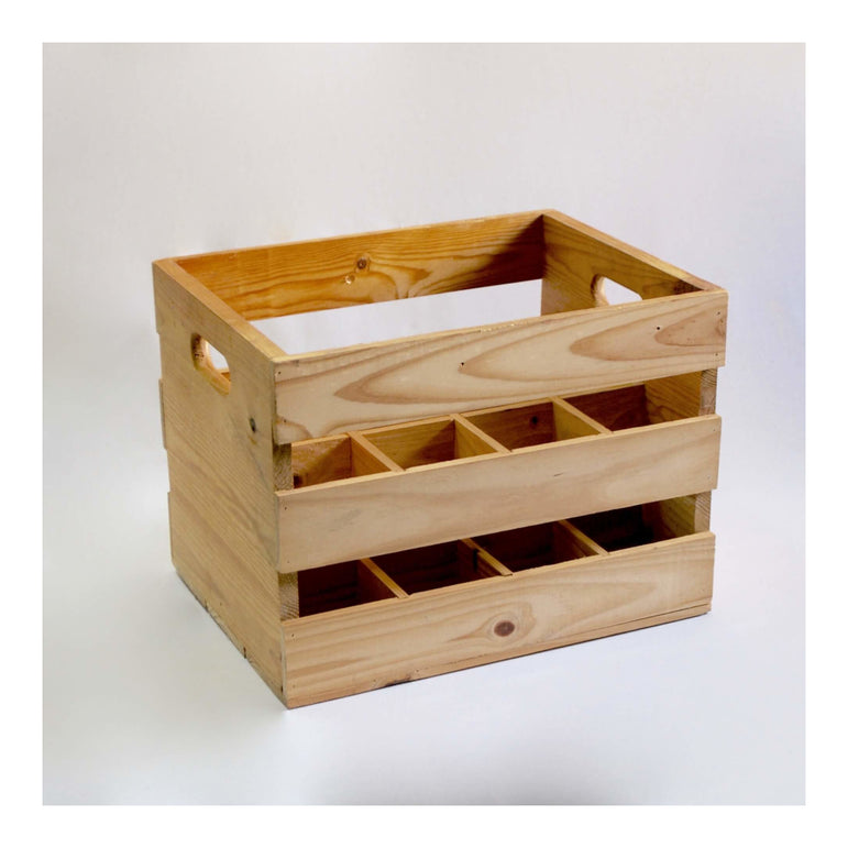 12 Bottle Pine Wooden Wine Crate
