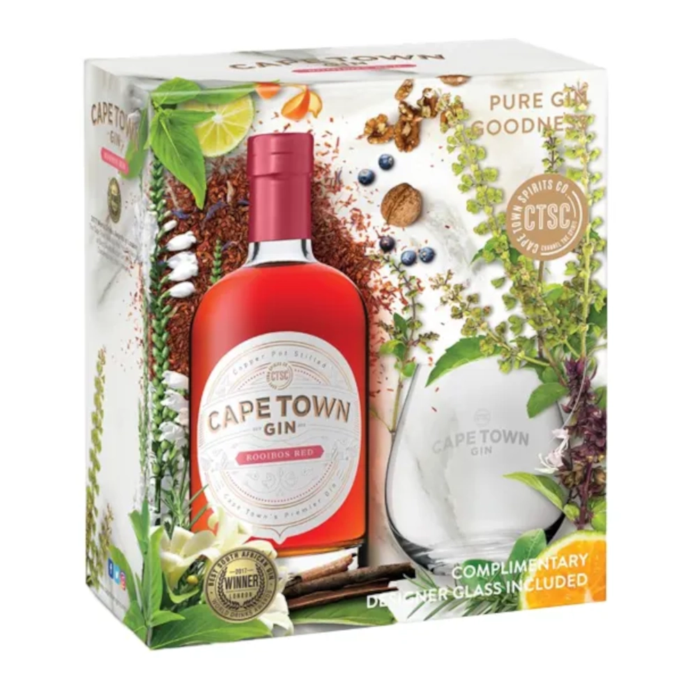Cape Town Rooibos Red Gin & Glass Gift