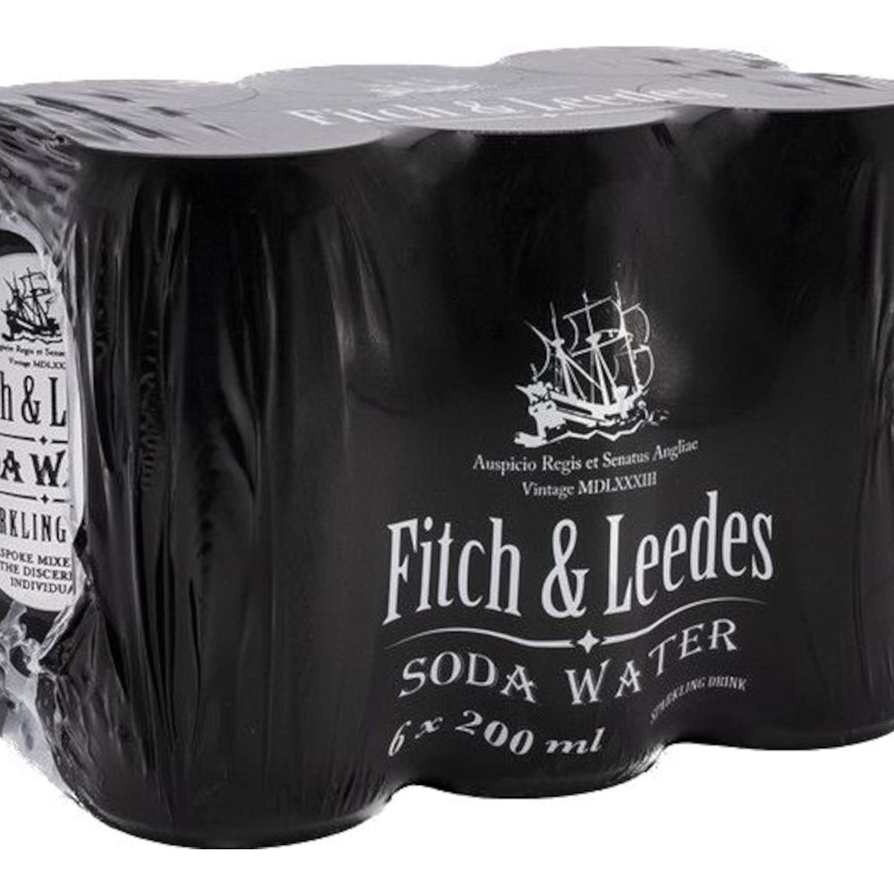 Fitch & Leedes Soda Water 6 pack