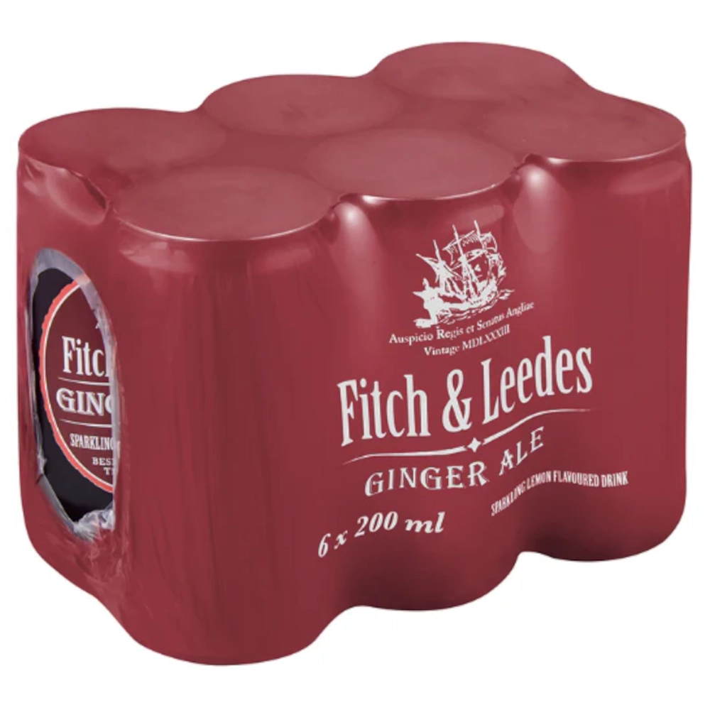 Fitch & Leedes Ginger Ale 6 pack