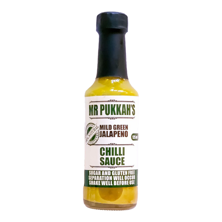 Mr Pukkah's Green Jalapeño Chilli Sauce