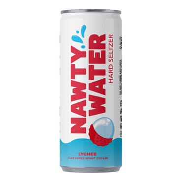 Nawty Water Hard Seltzer Lychee 4%