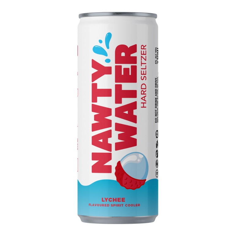 Nawty Water Hard Seltzer Lychee 4%