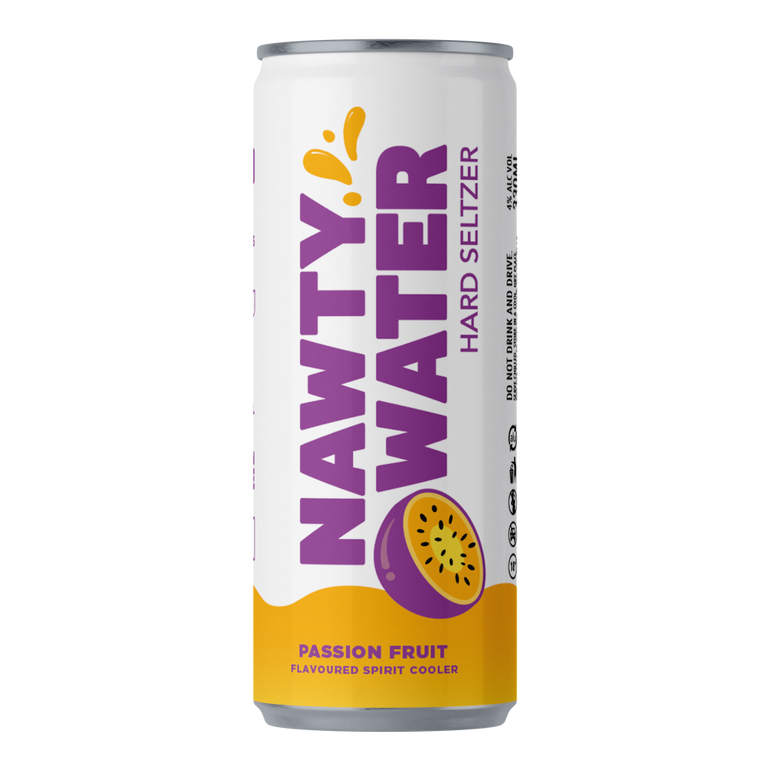 Nawty Water Hard Seltzer Pasion Fruit 4%
