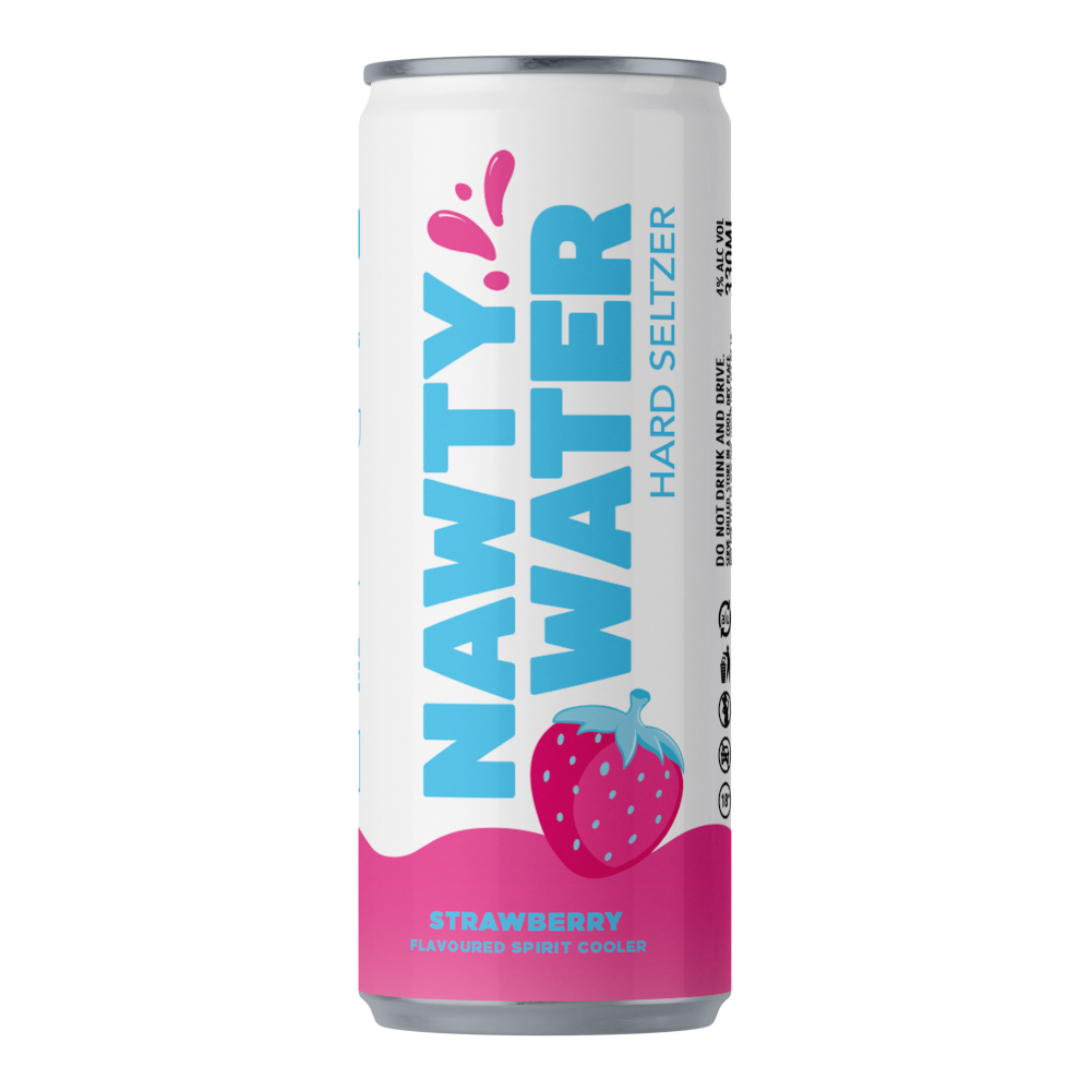 Nawty Water Hard Seltzer Strawberry 4%