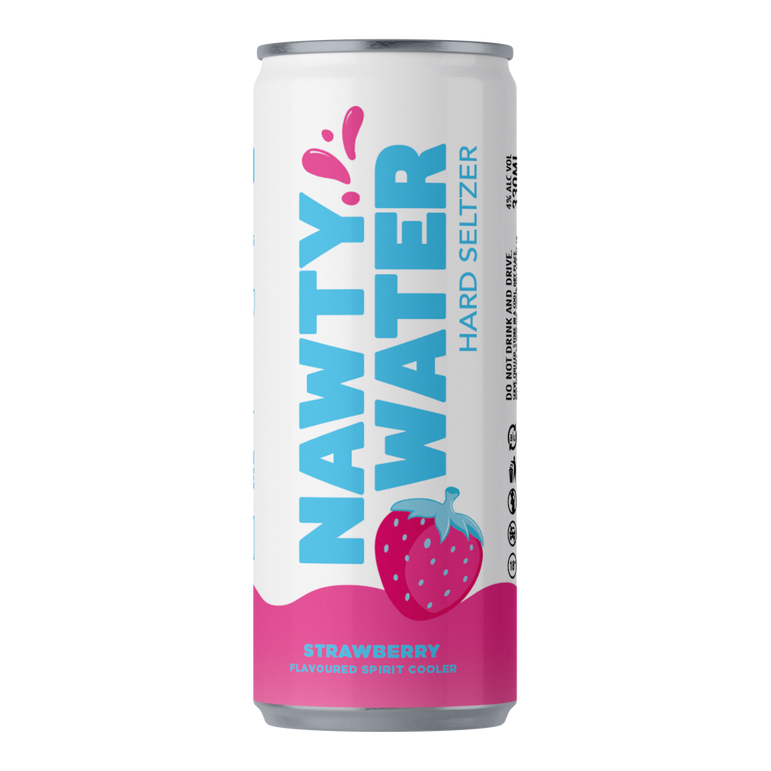 Nawty Water Hard Seltzer Strawberry 4%