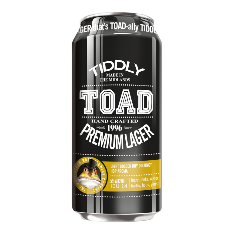 The Nottingham Brewing Company Tiddly Toad Premium Lager