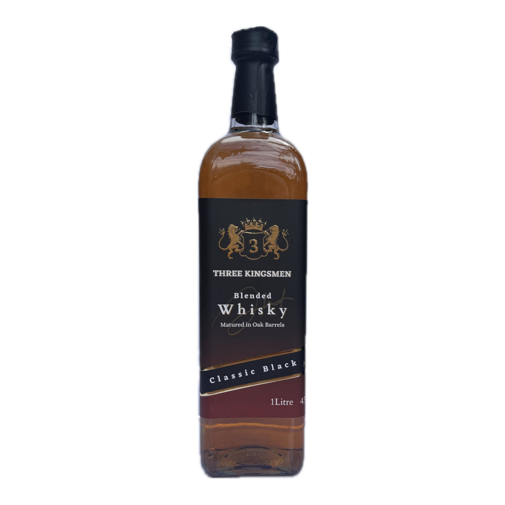 Three Kingsmen Blended Whisky Matured in Oak Barrels