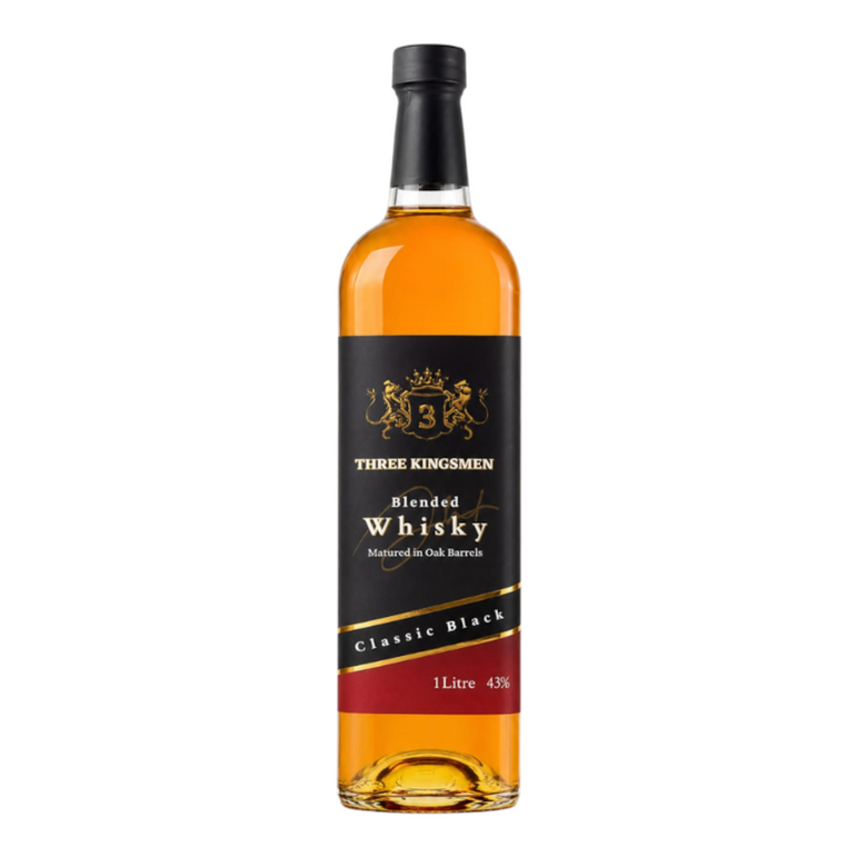 Three Kingsmen Blended Whisky Matured in Oak Barrels